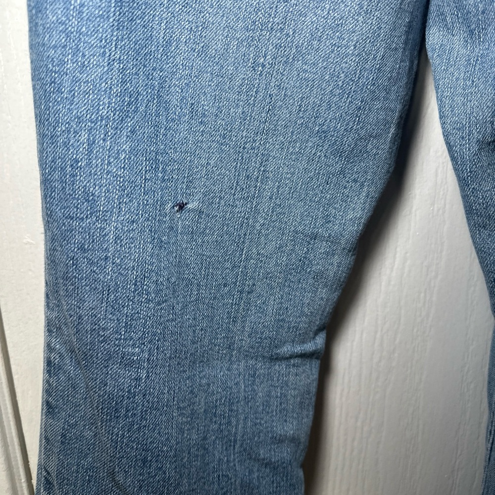 American Eagle Women’s Y2K Strech Skinny Flare Jeans Size 2 Petite Color Blue - Picture 10 of 15